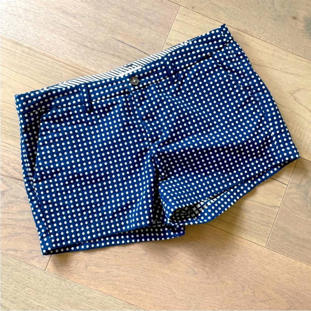 Merona Polka Dot Shorts Blue & White sz 10